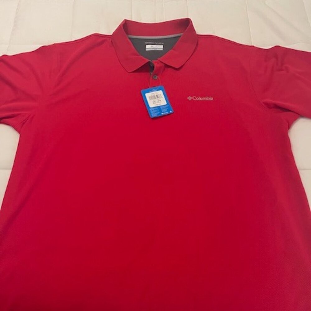 NWT Authentic Columbia Omni-Wick Utilizer Polo – Men’s XXL – Red